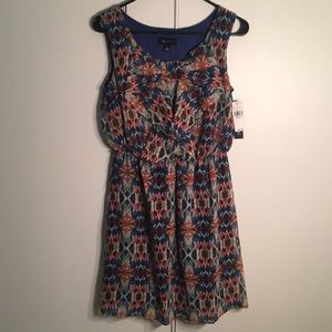 Multi color dress with bow